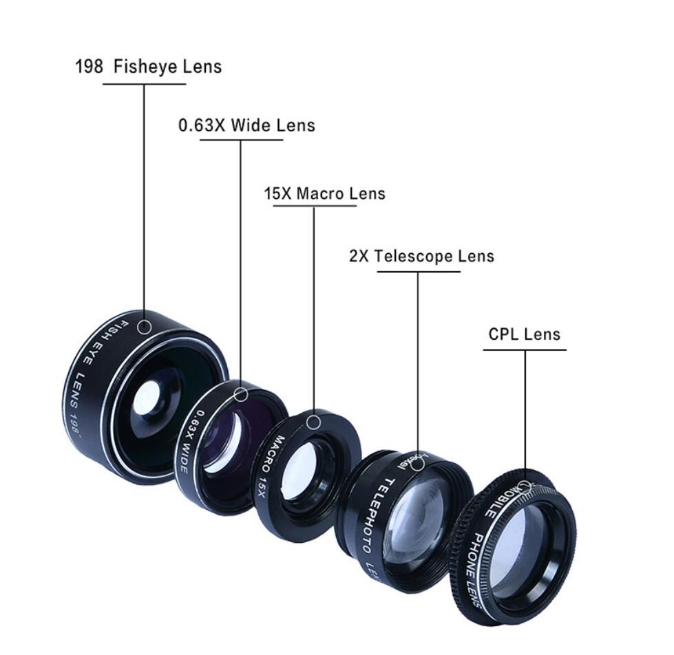 10-in-1 Phone Camera Lens Kit — Fisheye, Wide Angle & Macro for Smartphones