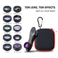 10-in-1 Phone Camera Lens Kit — Fisheye, Wide Angle & Macro for Smartphones
