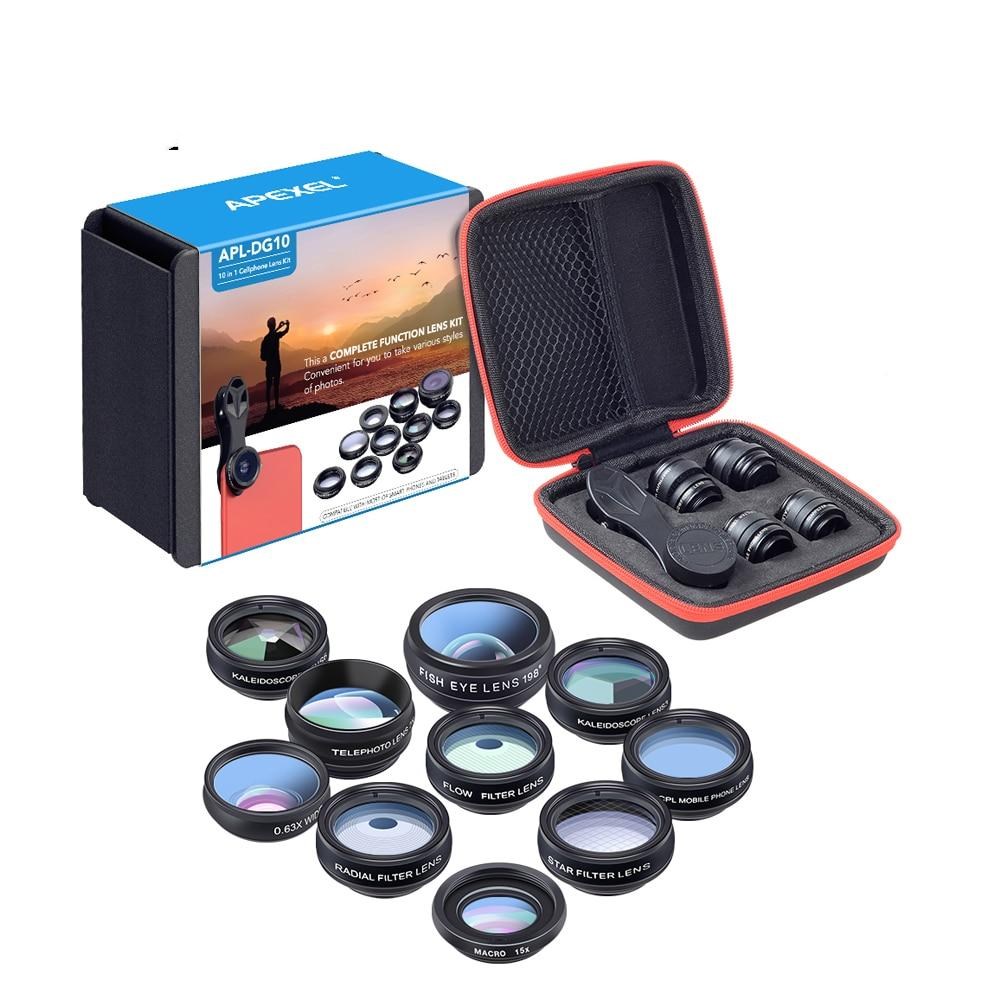 10-in-1 Phone Camera Lens Kit — Fisheye, Wide Angle & Macro for Smartphones