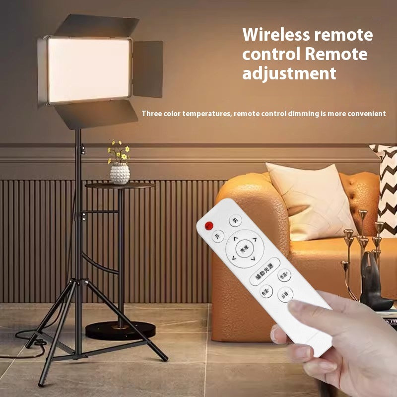 LED Video Fill Light Panel with Stand — Streaming & Photography Key Light, 3 Color Temps