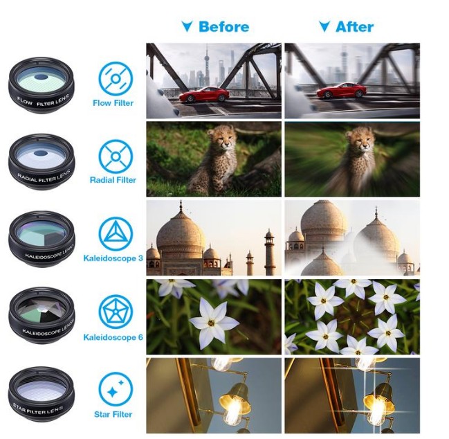 10-in-1 Phone Camera Lens Kit — Fisheye, Wide Angle & Macro for Smartphones