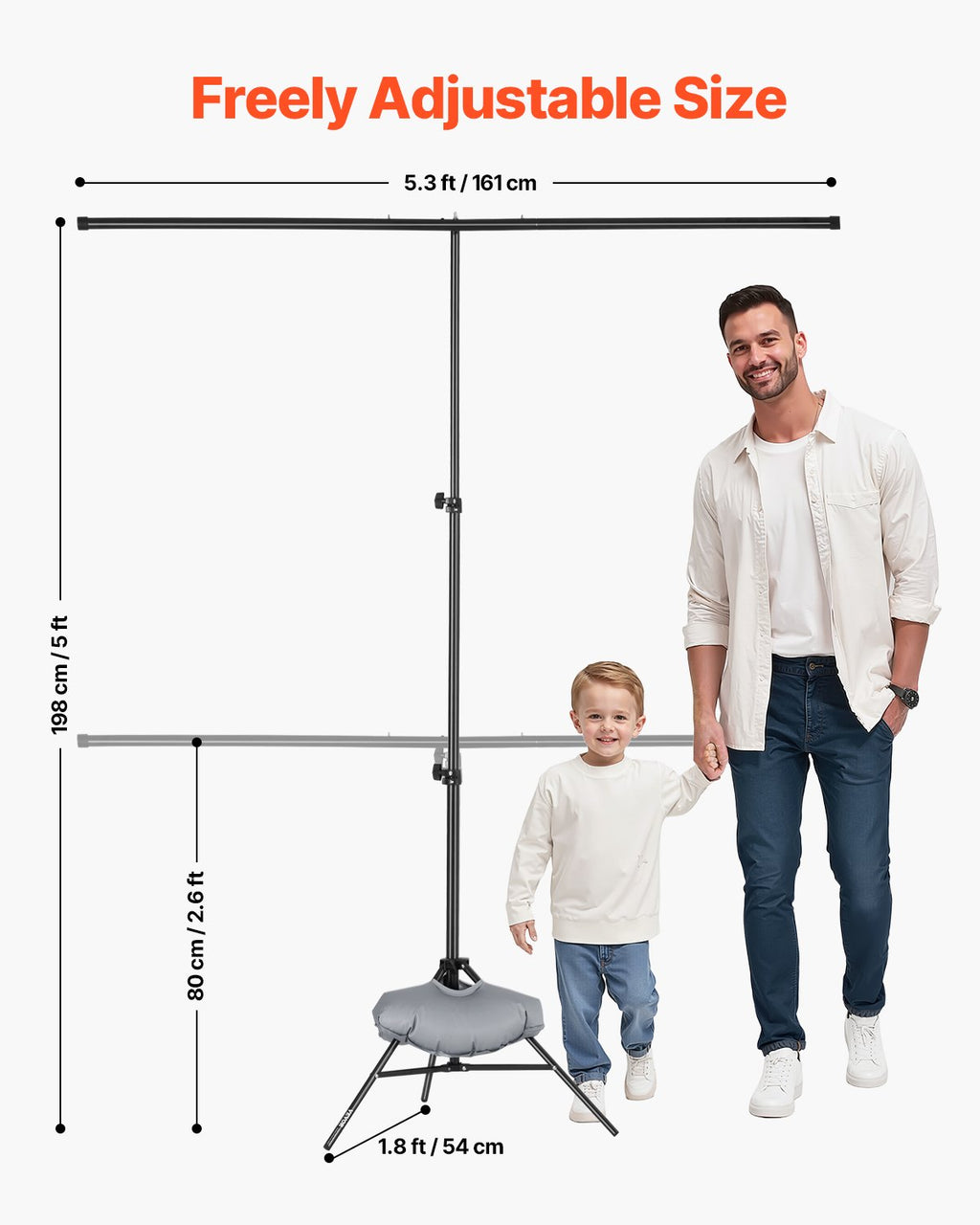 Green Screen Backdrop Stand Kit — 5x6.5 Ft Adjustable Photo & Video Studio Stand for Streamers & Content Creators