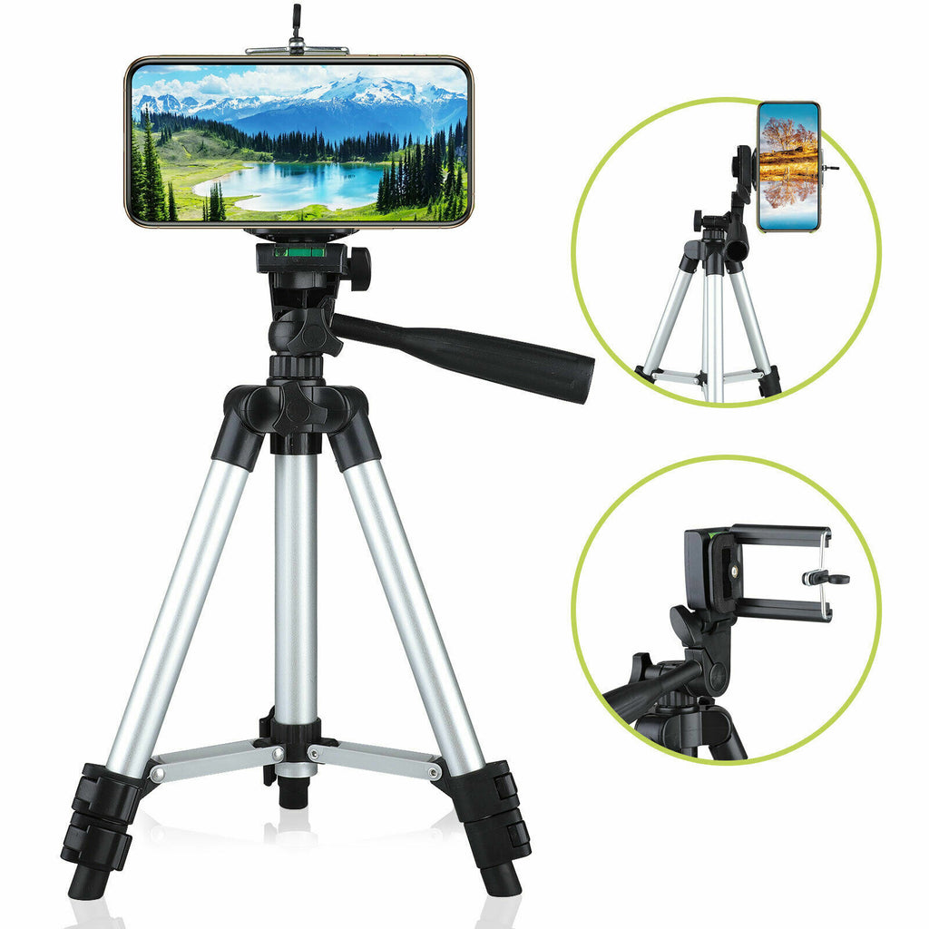 Portable Phone Tripod Stand — Hands-Free Holder for Video Calls, Content Creation & Live Streaming