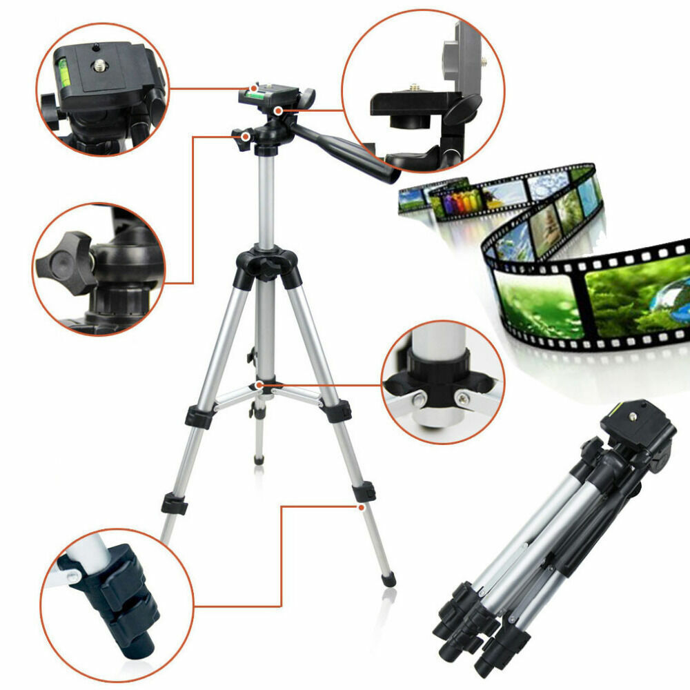 Portable Phone Tripod Stand — Hands-Free Holder for Video Calls, Content Creation & Live Streaming